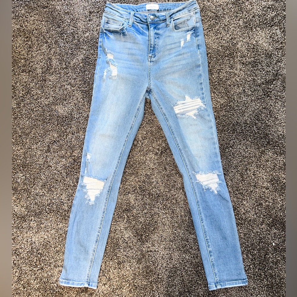 NWOT Skinny, distressed Jelly Jeans Size 5